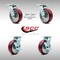 Service Caster 6 Inch SS Poly on Aluminum Caster Set with Roller Bearings 2 Swivel Lock 2 Brake SCC-SS30S620-PAR-BSL-2-TLB-2 - alternate 7